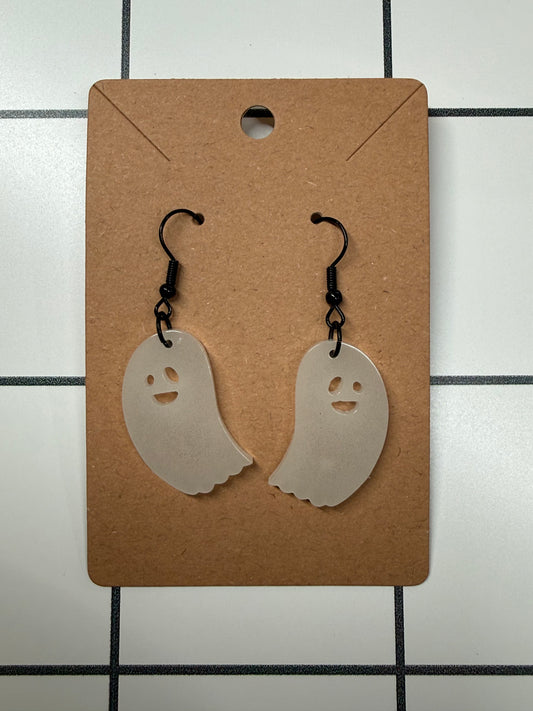 White Ghost Earrings