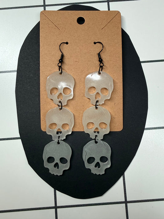 GLOW Skull Earrings