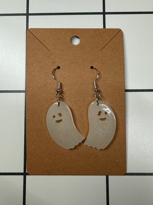 White Ghost Earrings