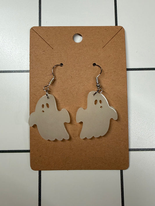 White Ghost Earrings