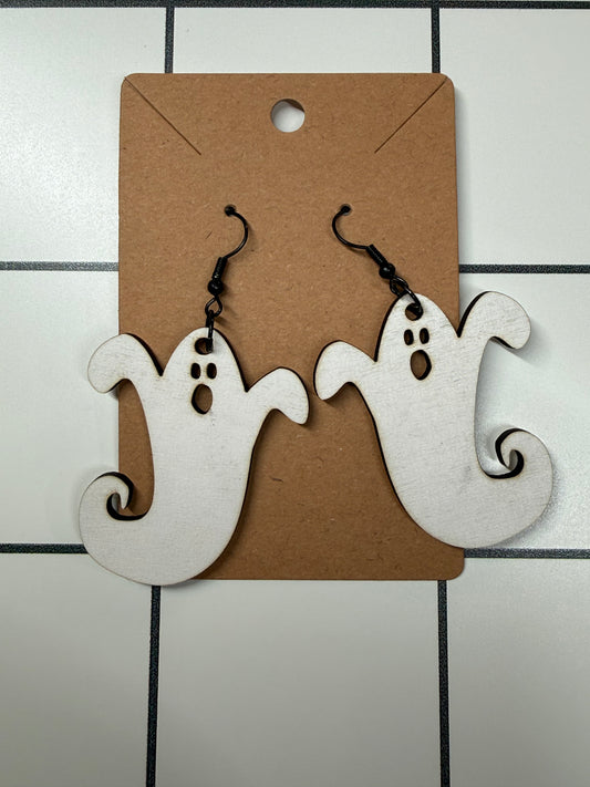 White Ghost Earrings