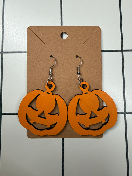 Orange Pumpkin Earrings