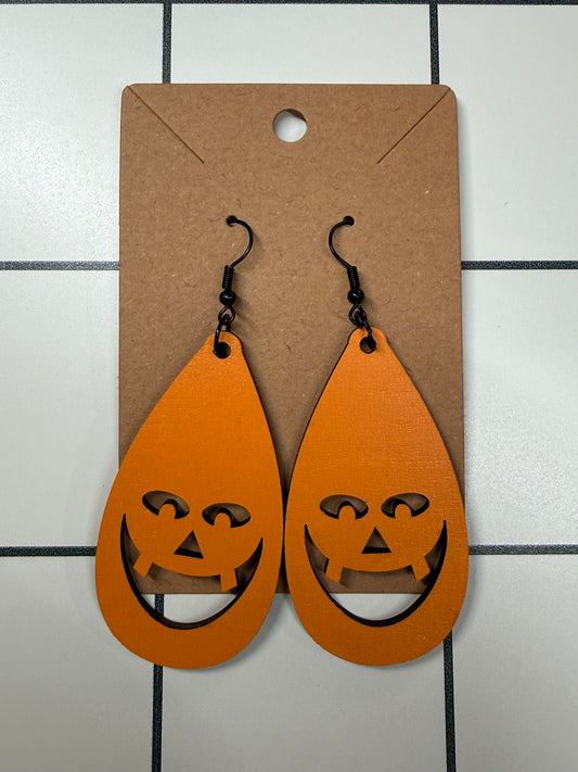 Orange Pumpkin Earrings