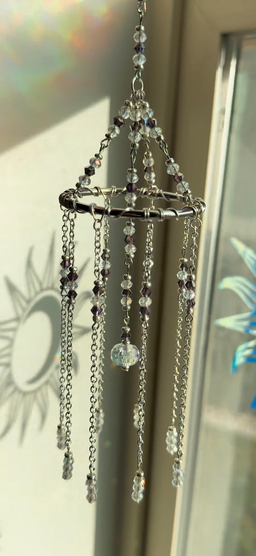 Mini chandelier suncatcher