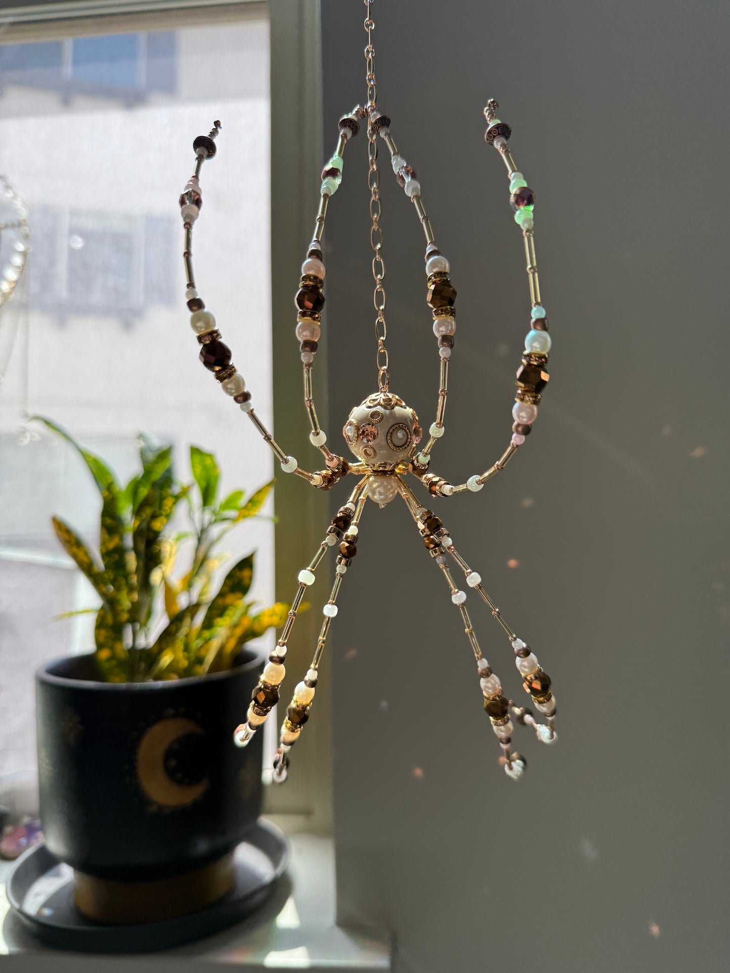 Golden Hour Spider Suncatcher