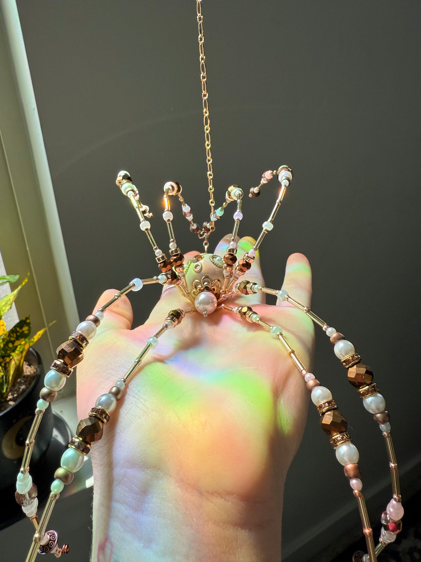 Golden Hour Spider Suncatcher