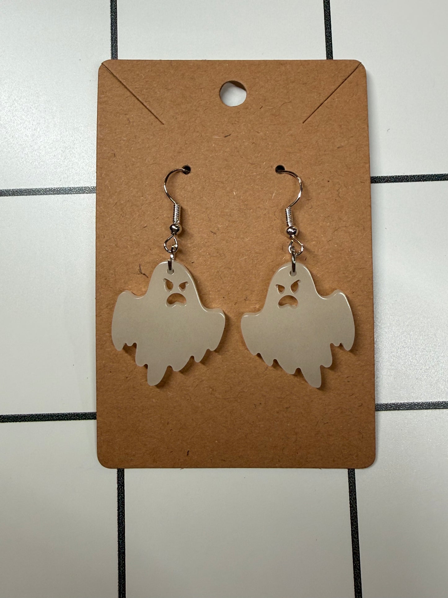 White Ghost Earrings