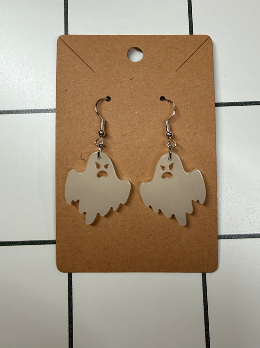 White Ghost Earrings